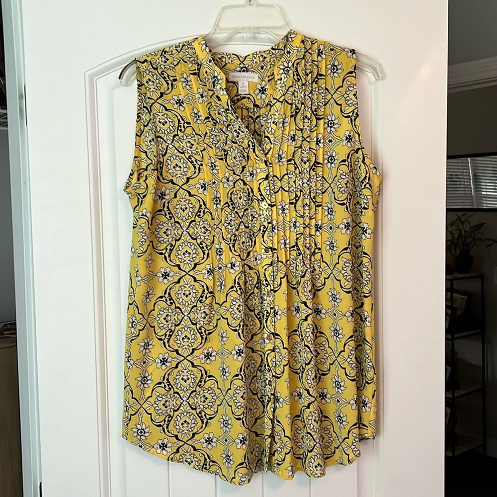 Yellow Sleeveless Top